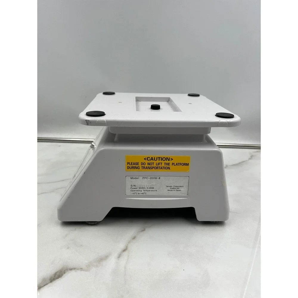 Yamato PPC-200W-II Digital Scale 20lb 10kg Capacity White Industrial Bench Scale
